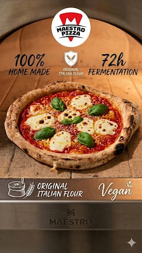Authentic Neapolitan pizza