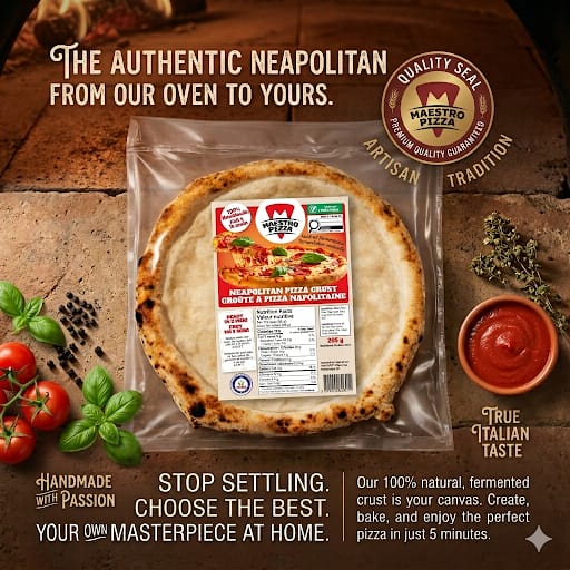Maestro Pizza authentic Neapolitan crust